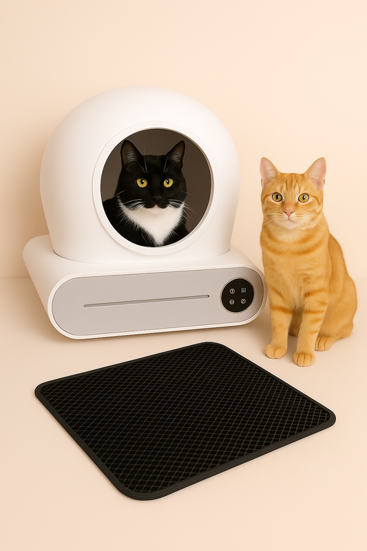 Lunao CleanStep - Tapis de litière anti-salissures pour chat